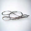 Decorative Loops Metallic Silver 40.5cm (50 pieces) [16MS]