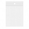 Grip Seal Bags with Hang and Vent-hole 15x23cm Crystal Clear PP 50 micron (100 pieces) [ZR69V]