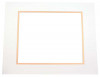 Mount Board Double thick Ivory/Gold 12.7x17.8cm with 6.7x11.8cm Window (10 pieces) [MD20070]