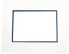 Mount Board Double thick Ivory/dark Blue 30.5x40.6cm with 19.4x29.5cm Window (10 pieces) [MD20104]