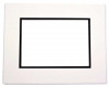 Double Mat. Ivory/Black 7 x 12cm Inner Cut 12.7 x 17.8cm (10 Pieces) [MD20054]