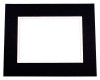 Mount Board Double thick Black/White 27.9x35.6cm with 19.4x24.5cm Window (10 pieces) [MD20158]