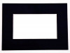 Mount Board Black 19.4x24.5cm Window - Outer size 27.9x35.6cm (10 pieces) [MS20045]