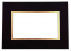 Mount Board Double thick Black/Gold 27.9x35.6cm with 19.4x24.5cm Window (10 pieces) [MD20176]