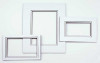 Mount Board Double thick White/Black 40.6x50.8cm with 19x29cm Window (10 pieces) [MD20198]