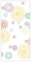 Printed Bags Fireworks 12.7x7.6x29.2cm with side gusset (100 pieces) [CG5FW]