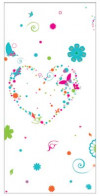 Printed Bags Butterflies 12.7x7.6x29.2cm with side gusset (100 pieces) [CG5BF]