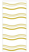 Printed Bags Wave Gold 12.7x7.6x29.2cm with side gusset (100 pieces) [CG5WV]