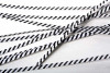 Tin Ties 15.2x0.4cm Paper White/Black striped (1.000 pieces) [TT6WKS]