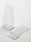 Block Bottom Bags Super Clear 7.6x3.2x21cm with paper insert (100 pieces) [FGPB14]