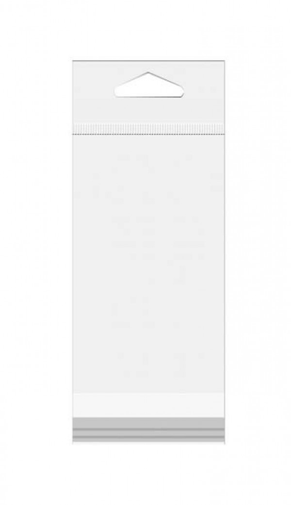 Headerbags 14.4x30.5cm Reclosable and Crystal Clear (100 pieces) [HB5H12]