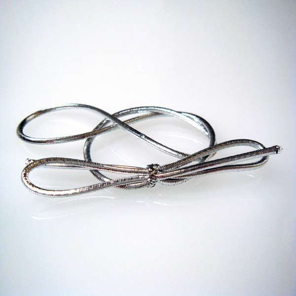 Decorative Loops Metallic Silver 40.5cm (50 pieces) [16MS]