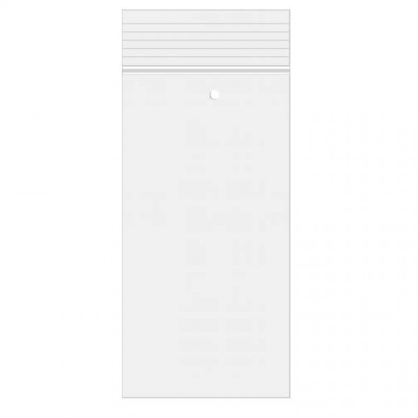 Grip Seal Bags with Vent-hole 7.5x20.5cm Crystal Clear PP 50 micron (100 pieces) [ZC38V]