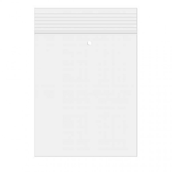 Grip Seal Bags with Vent-hole 7.5x12.5cm Crystal Clear PP 50 micron (100 pieces) [ZC35V]