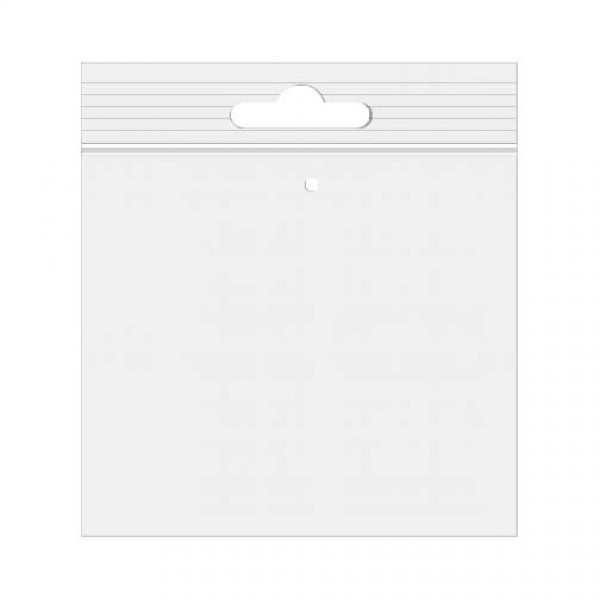 Grip Seal Bags with Euroslot and Vent-hole 20.5x20.5cm Crystal Clear PP 50 micron (100 pieces) [ZE88V]