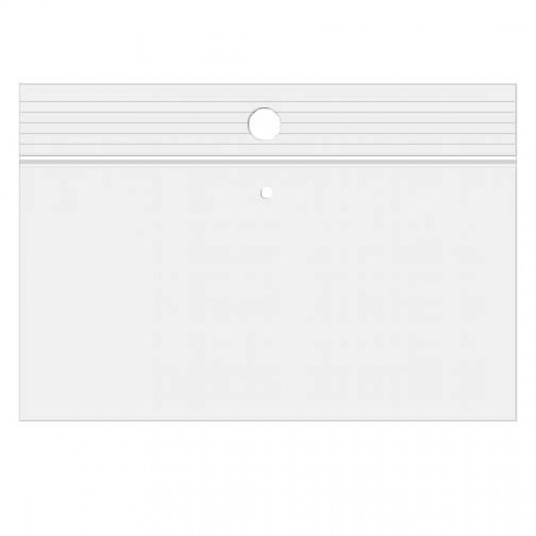 Grip Seal Bags with Hang and Vent-hole 15x10cm Crystal Clear PP 50 micron (100 pieces) [ZR64V]