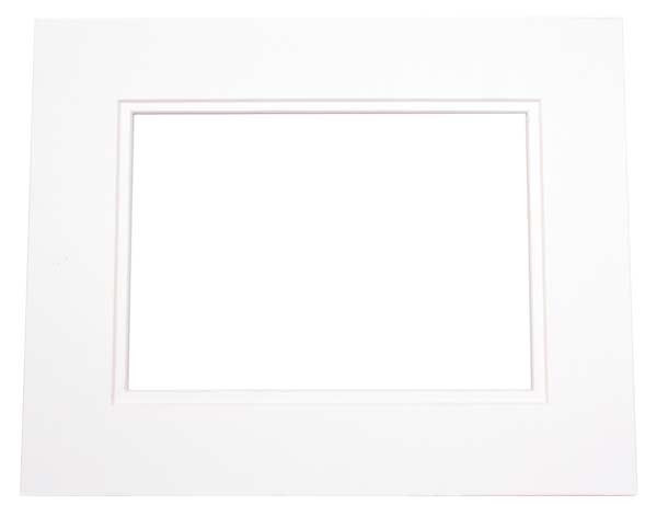 Mount Board Double thick White/White 50.8x61cm with 39.7x49.9cm Window (10 pieces) [MD20153]