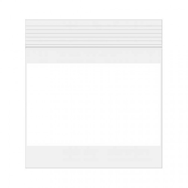 Grip Seal Bags with Write-on-Panel 12.5x12.5cm PE 50 micron (100 pieces) [2WE55]