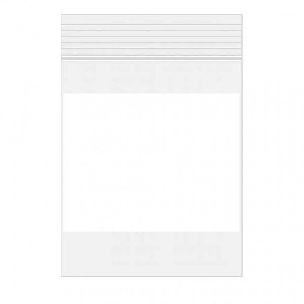 Grip Seal Bags with Write-on-Panel 10x15cm PE 100 micron (100 pieces) [4WE46]