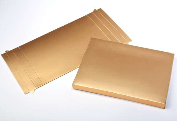 Kraft Gift Boxes Gold 12.4x1.6x17.1cm (25 pieces) [GD2]
