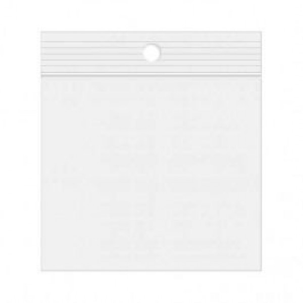 Grip Seal Bags with Hang hole 32x32cm PE 50 micron (100 pieces) [2PR12H]