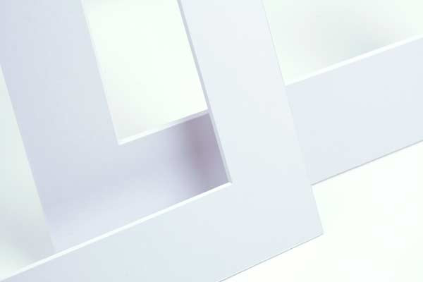 Mount Board White 19.4x29.5cm Window - Outer size 30.5x40.6cm (10 pieces) [MS20211]