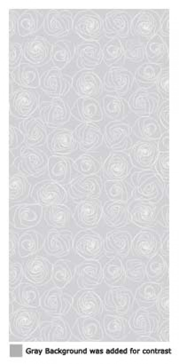 Printed Bags Roses White 10.2x6.4x24.13cm with side gusset (100 pieces) [CG4RO]