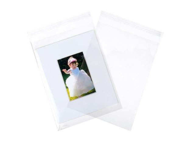 Plastic Bags 22x30cm Transparent Peel and Seal (100 pieces) [BA4]