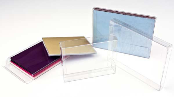 Plastic Gift Boxes 16.2x1.6x16cm Crystal Clear (25 pieces) [FB80]