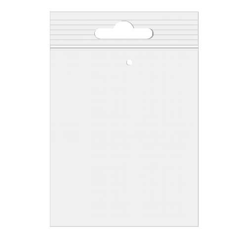 Grip Seal Bags with Euroslot and Vent-hole 25.5x33 Crystal Clear PP 50 micron (100 pieces) [ZE1013V]