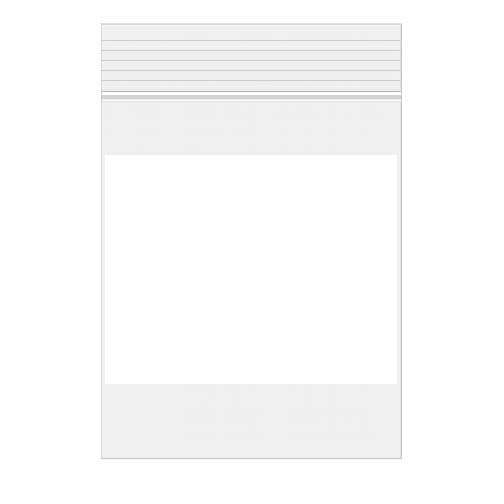 Grip Seal Bags with Write-on-Panel 4x5cm Crystal Clear PP 50 micron (100 pieces) [ZWC1H2]