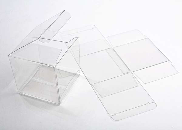 Plastic Gift Boxes 7.6x7.6x7.6cm Crystal Clear (25 pieces) [FB58]