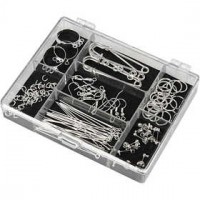 Jewellery Finding Starter Kit, 1 set, silver-plated [HOB-100210]