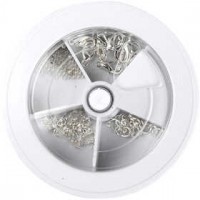 Jewellery Finding Assortment, 1 set, silver-plated [HOB-100245]