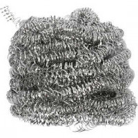 Curly Steel Scouring Sponges, 30 pcs [HOB-10412]