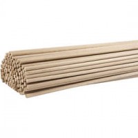 Stick, L: 60 cm, D: 8 mm, 10 pcs, beech [HOB-109120]