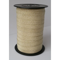 Curling Ribbon Lido Glitter Gold 10mm x 100 meter (1 roll) [HV-LID10GO]
