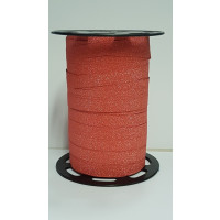 Curling Ribbon Lido Glitter Red 10mm x 100 meter (1 roll) [HV-LID10R]