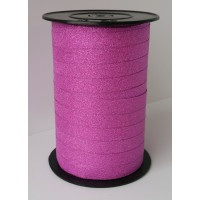 Curling Ribbon Lido Glitter Pink 10mm x 100 meter (1 roll) [HV-LID10PI]