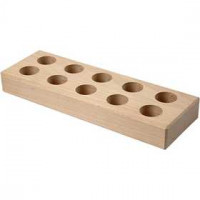 Glue Stick Holder, size 24.5x8x3 cm, hole size 2.6 cm, 1 pc, paulownia [HOB-11183]