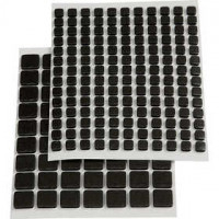 3D Foam Pads, size 10x10x2 mm, size 5x5x2 mm, 217 mixed, black [HOB-11588]
