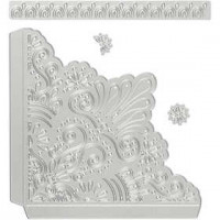 Die Cut and Embossing Folder, size 14x14 cm, size 14.5x1.5 cm, 1 pc [HOB-117488]
