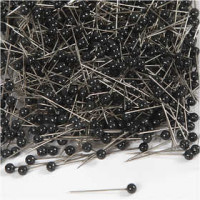Pins, L: 25 mm, D: 4 mm, 1000 pcs, black [HOB-14251]