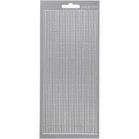 Stickers, sheet 10x23 cm, 1 sheet, silver [HOB-170168]