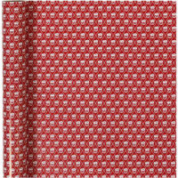 Wrapping paper, W: 57 cm, 80 g, 150 m, white, red [HOB-19011]