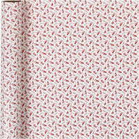 Wrapping paper, W: 70 cm, 80 g, 4 m, white, red [HOB-190120]