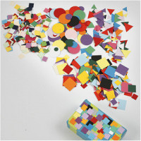 Card Mosaics, size 10+15+20 mm, 1 pack, asstd colours [HOB-21015]