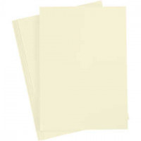 Card, A4 210x297 mm, 210 g, 10 sheets, pastel yellow [HOB-21180]