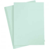 Card, A4 210x297 mm, 210 g, 10 sheets, pastel green [HOB-21184]
