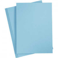 Card, A4 210x297 mm, 210 g, 10 sheets, sky blue [HOB-21185]